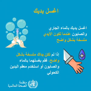 اغسل يديك للحد من الاصابة بفيروس كورونا