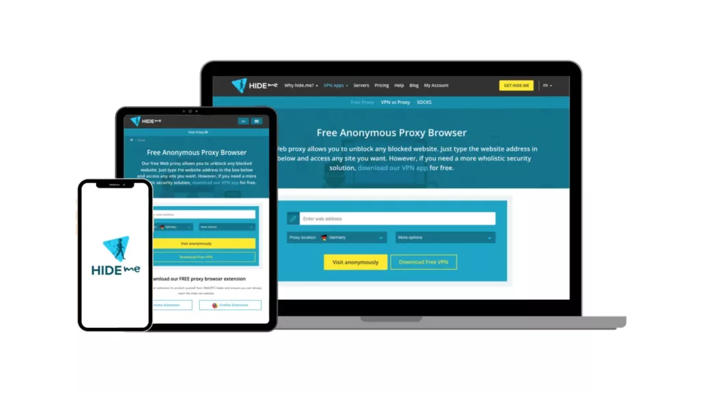 برامج VPN مجانية hide.me
