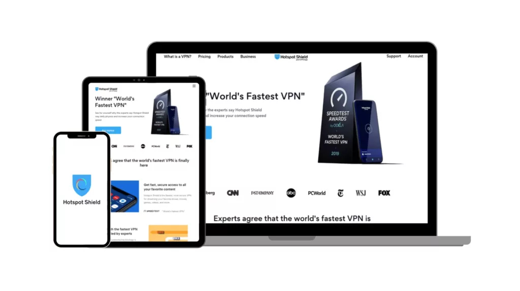 برنامج VPN مجاني Hostspot Shield